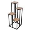 Metalowy stojący kwietnik LOFT KS-33 Czarny